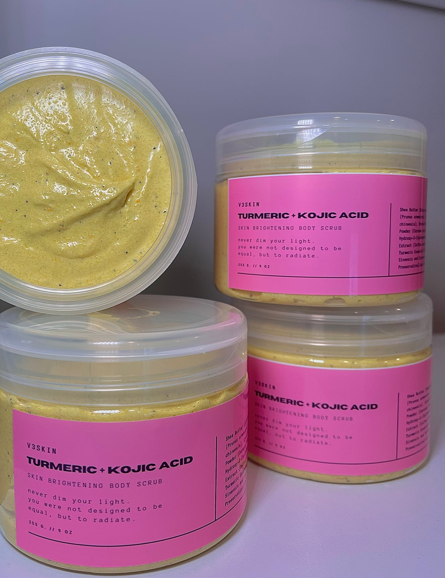 Turmeric + Kojic Acid Brightening Body Scrub